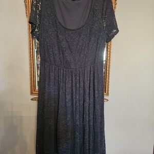 Torrid Navy Lace Midi Dress